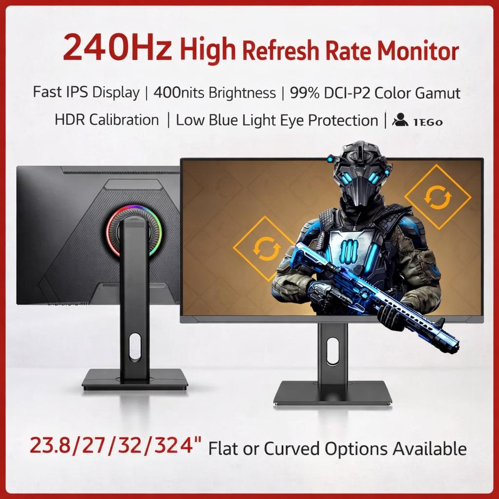 🎮 240Hz Gaming Monitor – Ultra Smooth Speed.